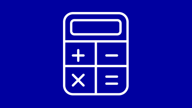 Strektegning av en kalkulator