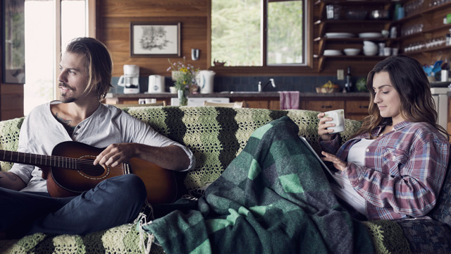 Couple on a couch