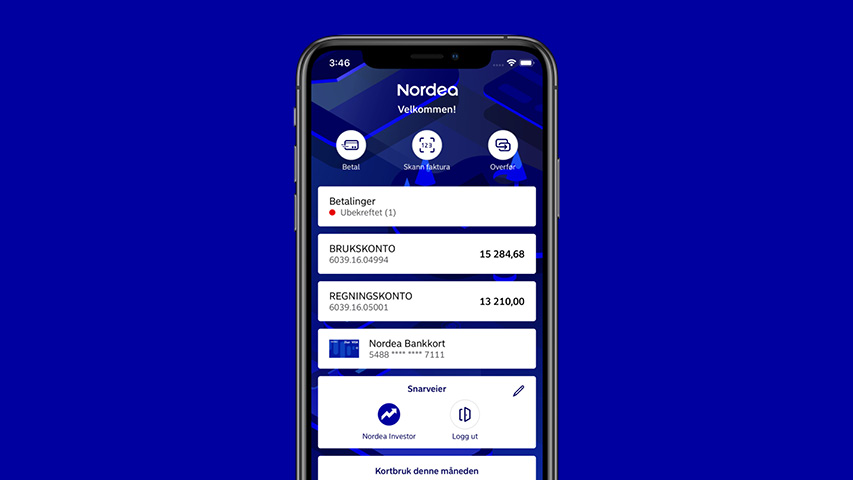 Nordea mobilbank nede