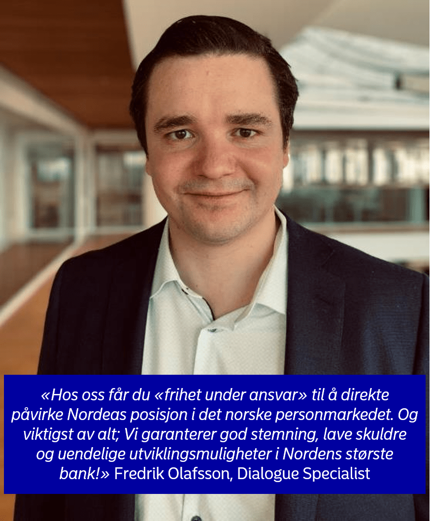 Fredrik Olafsson Nordea portrait