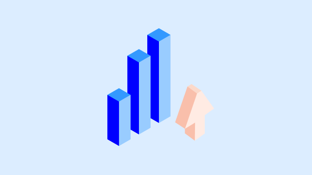 Chart graph icon cloud blue 640x360