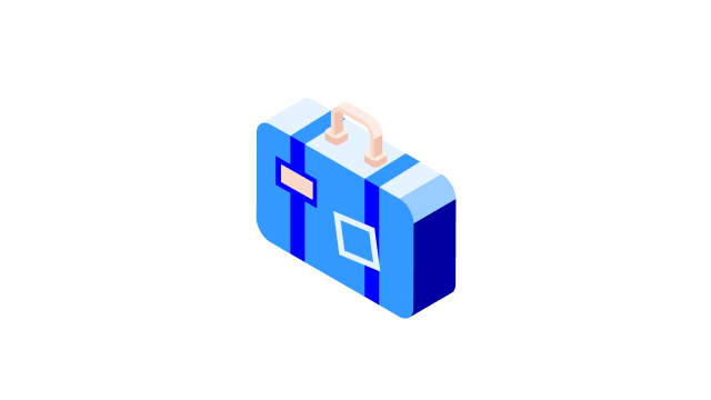 Travel suitcase icon - 640x360