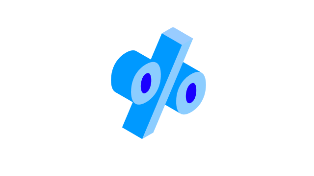 Percent sign white - 640x360