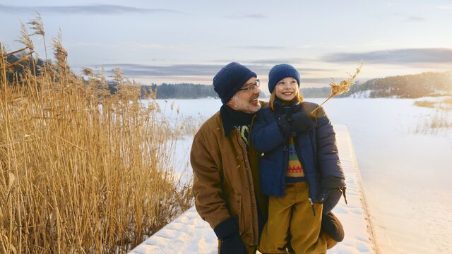 Granddaughter-granddad-frozen-lake small